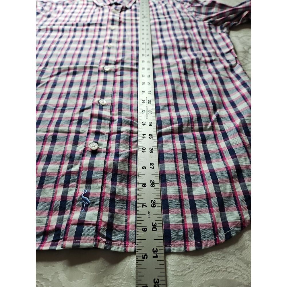 TAILORBYRD 1930 Collection RED WHITE‎ BLUE Plaid Gingham Long Sleeve Shirt Large - Picture 7 of 11